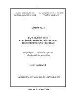 Đánh giá hoạt động của cảm biến RFID dùng cho ứng dụng theo dõi chất lượng thực phẩm 