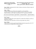 TỔNG HỢP ĐỀ THI HSG LỊCH SỬ 9 HUYỆN GIỒNG RIỀNG
