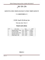 tiểu luận kinh tế lượng trong dự báo eviews