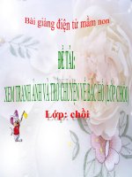 Bài giảng điện tử mầm non lớp Chồi đề tài Xem tranh ảnh và trò chuyện về Bác Hồ