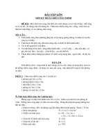 BÀI TẬP LỚN MÔN KỸ THUẬT ĐIỆN CÔNG TRÌNH