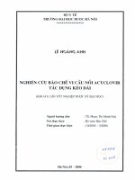 Nghiên cứu bào chế vi cầu nổi acyclovir tác dụng kéo dài