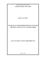 Ứng dụng của spin để kiểm chứng sự tuân thủ thể thức tương tác của chương trình 