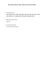 hồ sơ dự thi dạy học theo chủ đè tích hợp liên môn dạy truyện ngụ ngôn tích hợp với phân môn âm nhạc giáo dục công dân kĩ năng sống cho học sinh