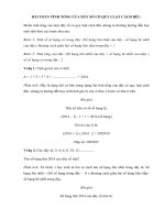 Bài toán tính tổng của dãy số có quy luật cách đều