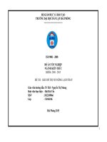 Đồ án tốt nghiệp xây dựng khu đô thị ven sông lạch tray 