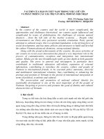 Vai trò của báo in việt nam trong việc giữ gìn và phát triển các giá trị văn hóa thời kỳ hội nhập