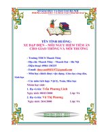 vận dụng kiến thức liên môn giải quyết tình huống xe đạp điện mối nguy hiểm tiềm ẩn cho giao thông và môi trường