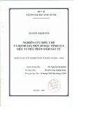 Nghiên cứu điều chế và đánh giá một số đặc tính của siêu vi tiểu phân oxid sắt từ