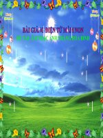 Bài giảng điện tử mầm non lớp Chồi đề tài âm nhạc Ánh trăng hòa bình