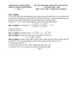 TỔNG HỢP ĐỀ THI HSG TOÁN LỚP 9 HUYỆN GIỒNG RIỀNG