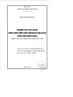 Nghiên cứu xây dựng công thức hỗn dịch procicam hệ nano dùng cho nhãn khoa