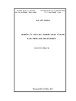Nghiên cứu chế tạo cảm biến đo ph sử dụng màng mỏng polyme dẫn điện 