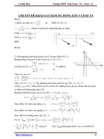Chuyên đề khảo sát hàm số (Cù Đức Hoà)