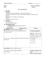 TỰ CHỌN TOÁN 7 HKI  3 CỘT BÁM SÁT CHƯƠNG TRÌNH