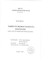 Nghiên cứu hệ phân tán rắn của itraconazol