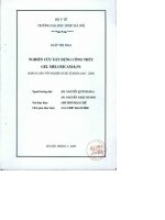 Nghiên cứu xây dựng công thức gel meloxicam 0,3