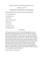 Một số vấn đề về tỷ giá hối đoái