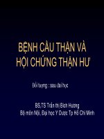 Bệnh cầu thận  hội chứng thận hư 