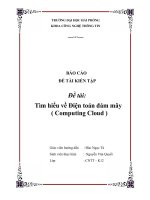 Tìm hiểu về Điện toán đám mây - Computing Cloud