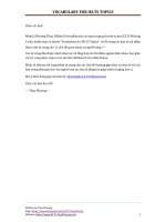 VOCABULARY for IELTS TOPIC