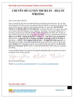 Đề thi IELTS writing thật tháng 8 12 năm 2008 2013