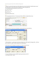 các ứng dụng của excel