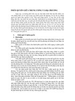 Tiểu luận về phân quyền giữa trung ương và địa phương