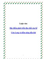 Đặc điểm phát triển địa chất của bể cửu long và tiềm năng dầu khí 