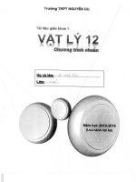 Tài liệu giáo khoa vật lý 12 chương trình chuẩn thpt nguyễn du