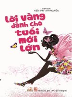 Lời vàng dành cho tuổi mới lớn (nhấn nút toàn màn hình để xem đầy đủ )