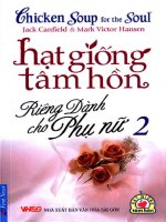 Hạt giống tâm hồn riêng dành cho phụ nữ   tập 2