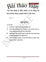 Văn bản pháp lý điều chỉnh và tác động tới thị trường công cụ phái sinh ở việt nam