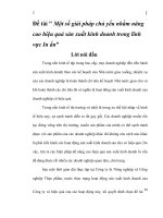 Một số giải pháp nâng cao hiệu quả sản xuất kinh doanh trong lĩnh vực in ấn