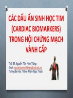 CARDIAC BIOMARKER bài giảng 