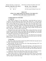 Báo cáo công nghệ thông tin THCS