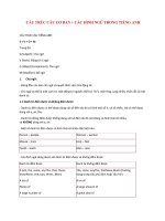 CẤU TRÚC CÂU CƠ BẢN + CÁC ĐỊNH NGỮ TRONG TIẾNG ANH