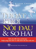 Thoát khỏi nỗi đau và sợ hãi