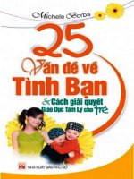 25 vấn đề về tình bạn  cách giải quyết giáo dục tâm lý cho trẻ (nhấn nút toàn màn hình để xem đầy đủ )