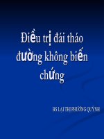 Điều trị đái tháo đường không biến chứng 