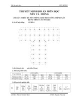 Thuyết minh đồ án nền móng THIẾT kế nền MÓNG CHO một CÔNG TRÌNH xây DỰNG THEO các số LIỆU