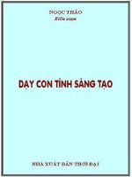 Dạy con tính sáng tạo (nhấn nút toàn màn hình để xem đầy đủ )