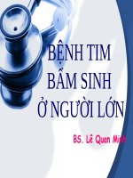 Bài giảng tim bẩm sinh 