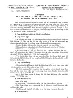 KẾ HOẠCH KIỂM TRA HỌC KÌ II VÀ BÀN GIAO CHẤT LƯỢNG LỚP 5  LÊN LỚP 6 CẤP THCS NĂM HỌC