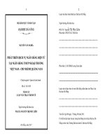 Phát triển dịch vụ ngân hàng điện tử tại ngân hàng TMCP ngoại thương việt nam chi nhánh quảng nam