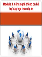 Slide PHƯƠNG PHÁP dạy học dự án TRONG môn TOÁN THPT nguyễn thị duyến module 3