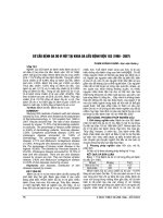 CƠ cấu BỆNH DA DO VI rút tại KHOA DA LIỄU BỆNH VIỆN 103 (1998   2007)