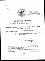 KHIẾU KIỆN QUYẾT ĐỊNH XỬ PHẠT TRONG LĨNH VỰC THUẾ