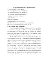 Báo cáo thực tập tổng hợp tại công ty thực phẩm hà nội