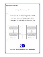 NÂNG CAO KHẢ NĂNG GIẢI QUYẾT vấn đề CHO học SINH TRUNG học PHỔ THÔNG THEO ĐỊNH HƯỚNG PHÁT TRIỂN NĂNG lực